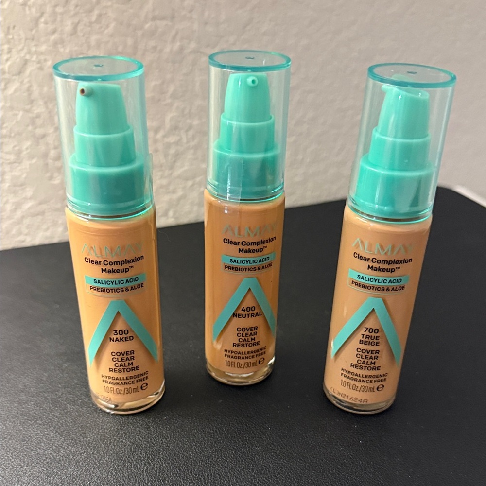 Almay Clear Complexion Foundation - Naked, Neutral, True Beige